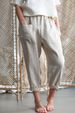 Nuovi pantaloni casual da donna in cotone e lino con tasche larghe_voghion.com