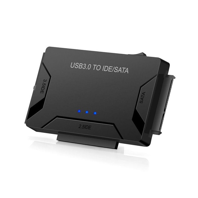 USB 3.0 til SATA IDE Hard Disk Adapter Converter Kabel for 3,5 2,5 tommers HDD/SSD CD DVD ROM CD-RW 3 i 1 IDE SATA Adapter_voghion.com