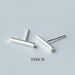 Orecchini a bottone con barra rotonda in argento sterling 925, orecchini minimalisti PE18_voghion.com