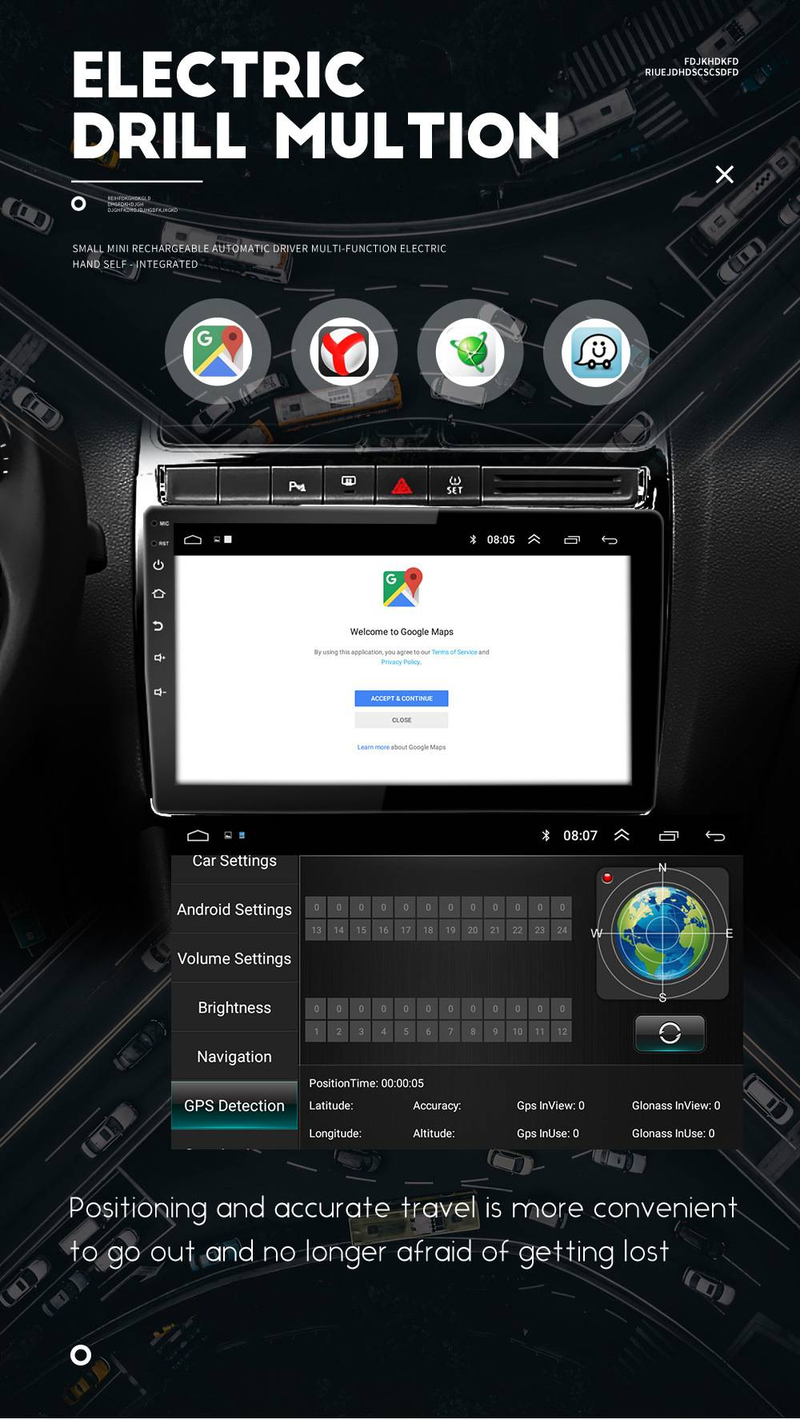 7/9/10 inch Android algemene auto navigatie centrum bediening speler carplay auto navigatie_voghion.com