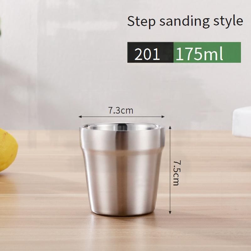 Drinkware 304 Stainless Steel Beer Cup Coffee Cup Children's Cup Double Layer Insulation Outdoor Barbecue Water Cup_voghion.com