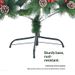 Premium Flame-Retardant PVC Christmas Tree With Snow-Covered Pinecones & Red Berries - Realistic Branch Tips (150cm/180cm/210cm)"_voghion.com