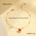 New Fashion Sweet Cool Multi-layer Inlaid Colorful Diamond Pearl Stainless Steel Anklet Thin Chain Foot Jewelry_voghion.com