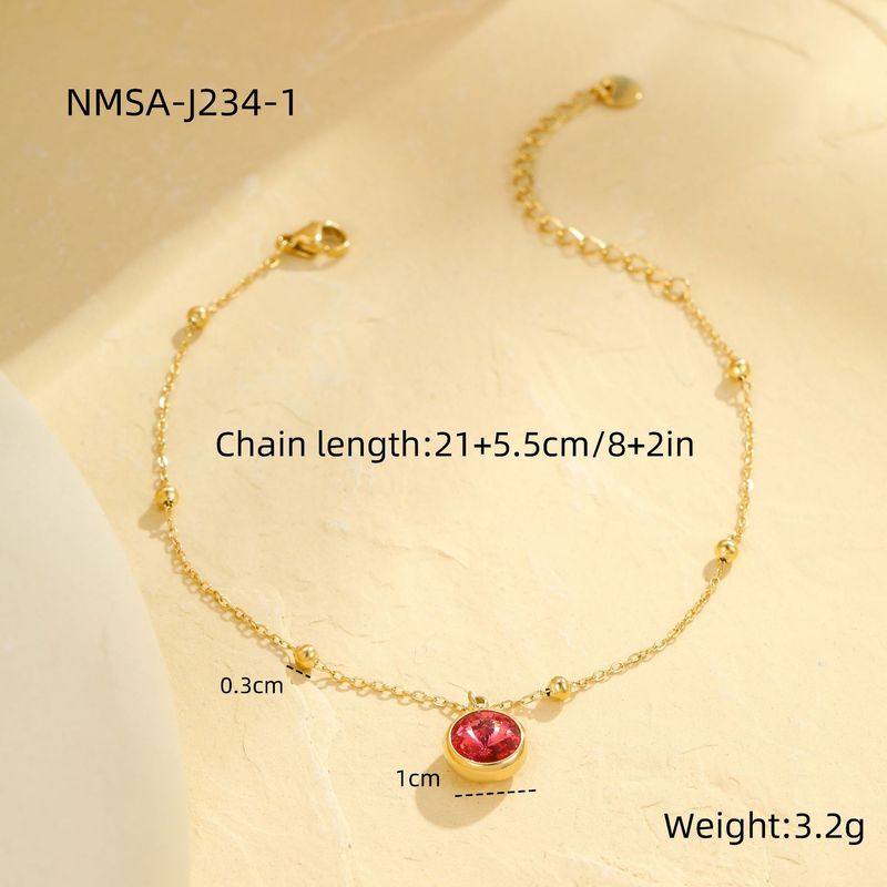 Neue Mode Süße Kühle Multi Layer Intarsien Diamant Perle Edelstahl Fußkettchen Dünne Kette Fuß Schmuck_voghion.com