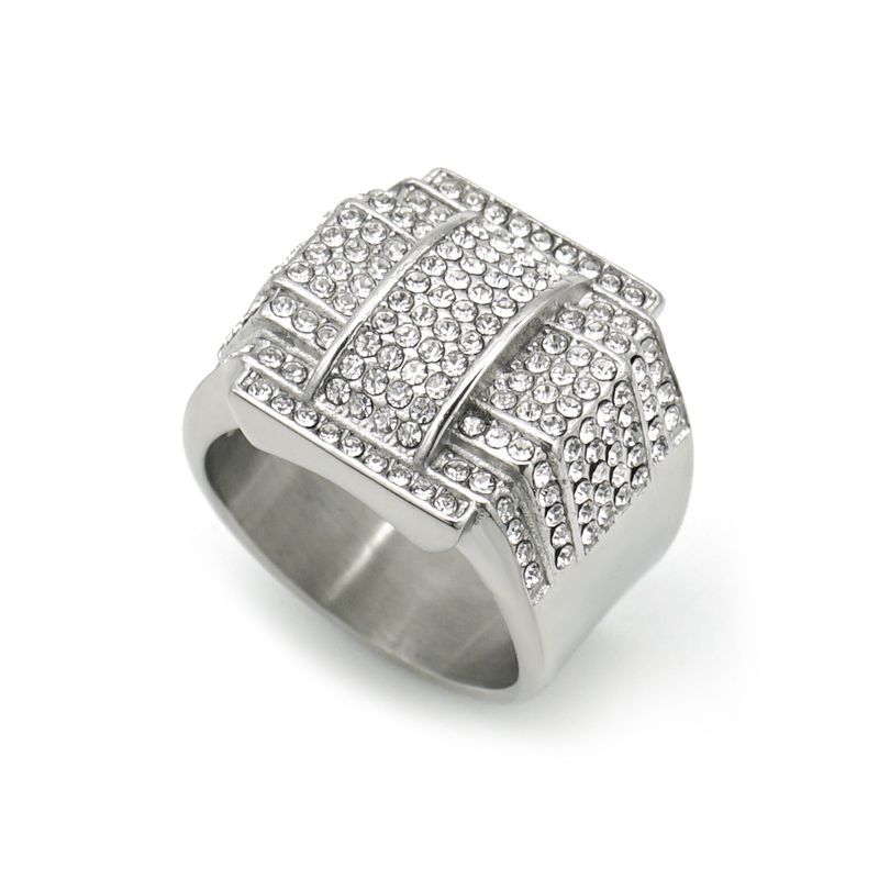 316 Edelstahl/Titanstahl vergoldet voller Diamant Luxus Hip Hop Ring_voghion.com