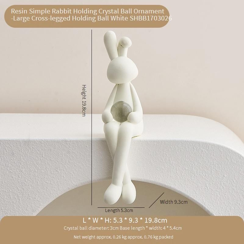Light Luxury Modern Rabbit Decoration Creative Simple Living Room Tv Cabinet Office Desktop Cute Ornaments_voghion.com