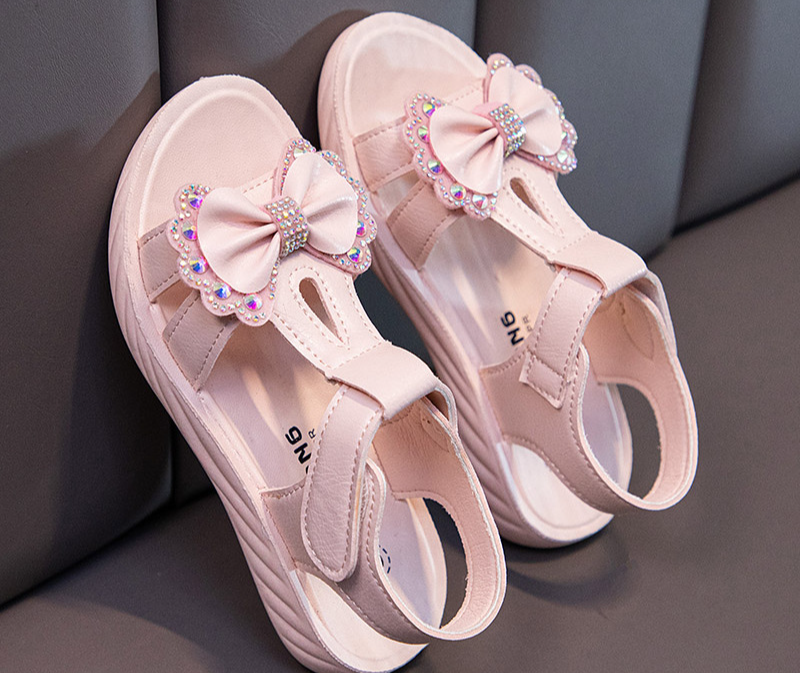 Children's Sandals Girls Princess Shoes Summer New Ins Casual Shoes Non Slip Soft Bottom Middle And Large Children Girls Beach Shoes_voghion.com