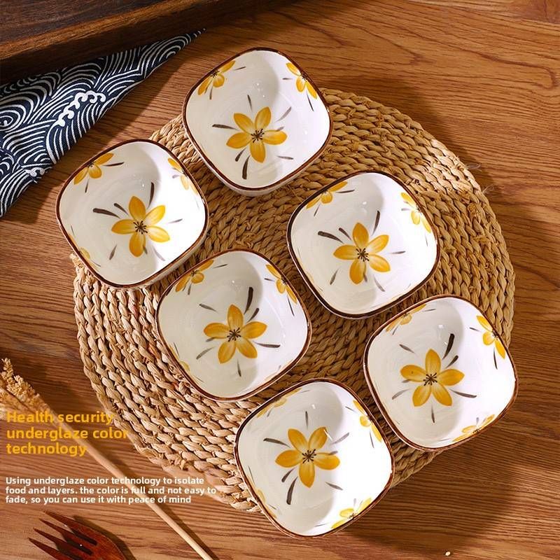 Condiment RYYD Ceramic Bowls Set Of 6 Small Soy Sauce Dipping Dishes 2.5 Inch Microwave Dishwasher Safe For Sushi Dumplings_voghion.com