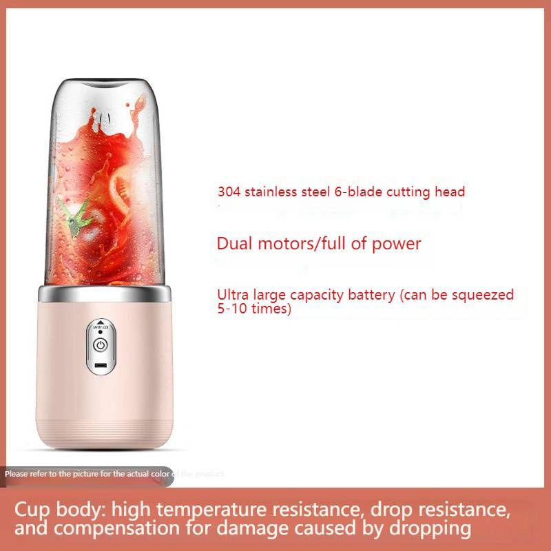 Portable Juicer Blender - USB Rechargeable Mini Juice Cup For Home & Student Use, Multifunctional Electric Fruit Blender​​_voghion.com