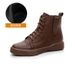 2025 New Cowhide Martin For Women Soft Leather Short Thick Sole Spring And Autumn Round Toe Lace-up Single Boots_voghion.com