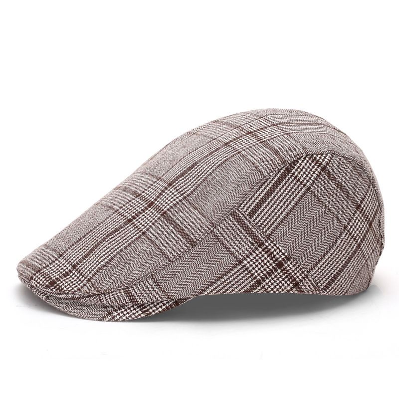 Hat men's women's berets, autumn and winter forward British painter hats, outdoor casual woolen duckbill hats_voghion.com