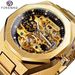 Men's Automatic Mechanical Watch With Luminous Hands, Three Subdials, And Day Display - Stainless Steel Band Six Pin Week Steel Belt Mechanical Watch_voghion.com