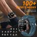 HT29 Bluetooth Smart Call Watch Heart Rate Blood Pressure Blood Oxygen Health Monitoring Watch Flashlight_voghion.com