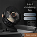 USB Clip Fan, Small Rechargeable Desktop Electric Fan, Strong Wind Silent Operation For Office, Dormitory, Bedside_voghion.com