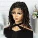 Springy Twist Braids Wig Lace Wig Synthetic Wig Beginners Friendly Heat Resistant 14inch_voghion.com