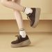 cameido【Creștere instantanee a înălțimii】Pantofi casual de damă cu talpă groasă pentru figurile mici în toamna anului 2024, mocasini retro din nubuc cu platformă_voghion.com