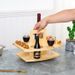 Modern Wooden Serving Tray With Handles – Multi-Layer Snack & Drink Holder For Home, Picnic, Party – Lightweight & Portable_voghion.com