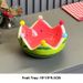 Wassermelonen-Obstteller-Set – 6 farbenfrohe Dopamin-Snackgabeln + Servierplatte aus Keramik (Rot/Gelb, süßer Kawaii-Stil, BPA-frei)_voghion.com
