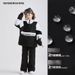 Kids' Waterproof Ski Suit Set – Winter Snow Jacket & Pants For Boys & Girls, Windproof & Thermal Skiing Outfit (Black & White Panda Design)_voghion.com