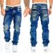 Herrenbekleidung 2024 Neue Jeans, lässige Top-Line-Hose, gerade geschnittene Herrenhose, Hip-Hop-Jeans_voghion.com