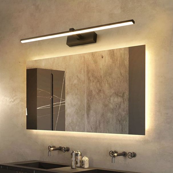Nordic Stil LED Badezimmer Spiegel Front Waschraum Wasserdichte Wand Moderne Einfache Eitelkeit Licht_voghion.com