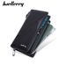 New men's long wallet baellerry cross-border multi-card slot zipper clutch business plain handbag men_voghion.com