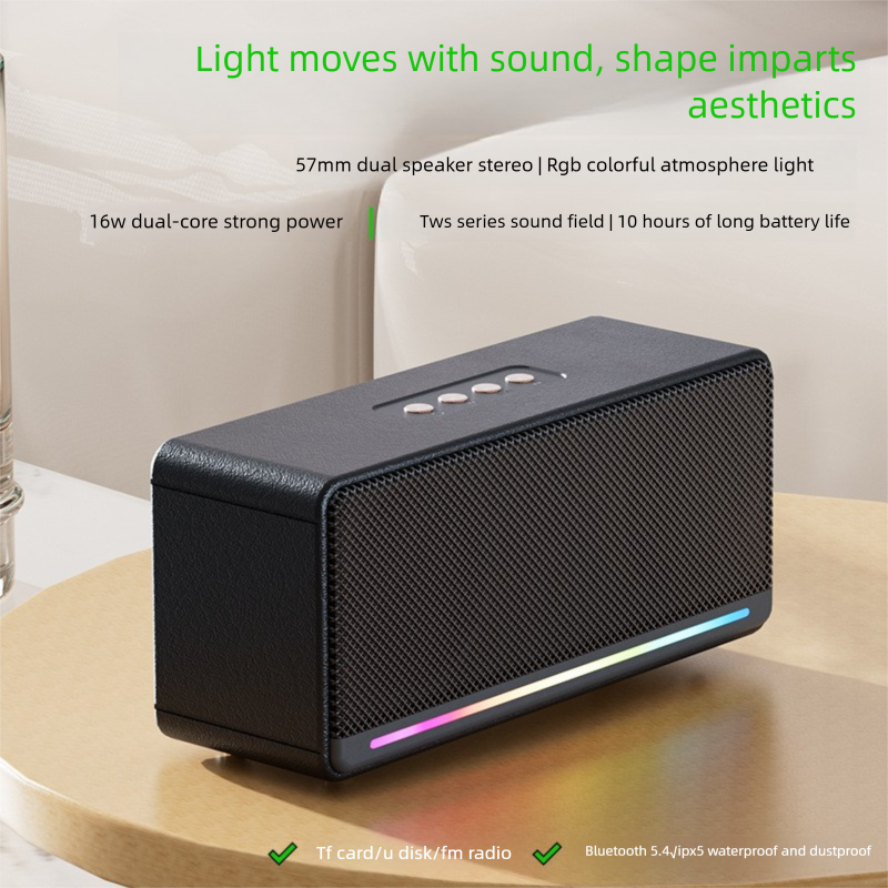 2025 New Home Desktop Wireless Dual Bluetooth USB Subwoofer Outdoor High Power Small Speaker_voghion.com