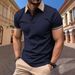 2025d Ins 2024 Sommer Schnellverkauf Farbblockknopf Herren Sport Poloshirt_voghion.com