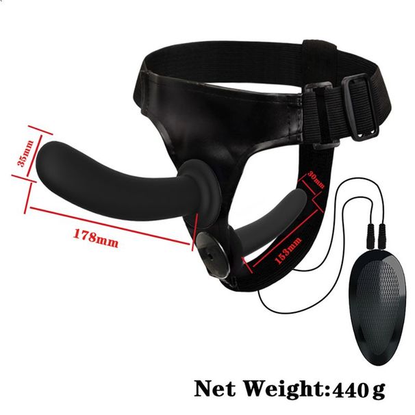 Lesbesch Strapon Fernbedienung Vibrator Sexuell Geschirr Strap-On Strap-on Dildo Sexspillsaachen fir Koppelen_voghion.com