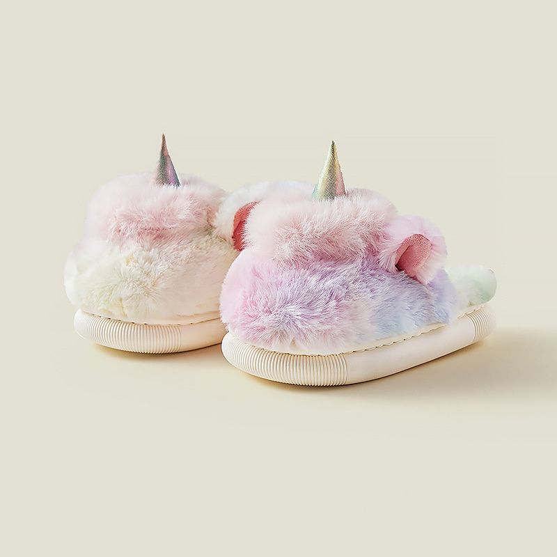 Ragazzi Ragazze Soffici Pantofole Comode Scarpe da casa in peluche Pantofole antiscivolo per interni ed esterni Pantofole in cotone Pantofole in cotone_voghion.com