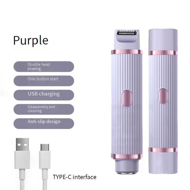 Epilator Electric Shaver, Ladies' Full Body Hair Removal Device, One Machine For Multiple Uses, Leg Hair, Private Parts, Pubic Hair Trimming Artifact_voghion.com