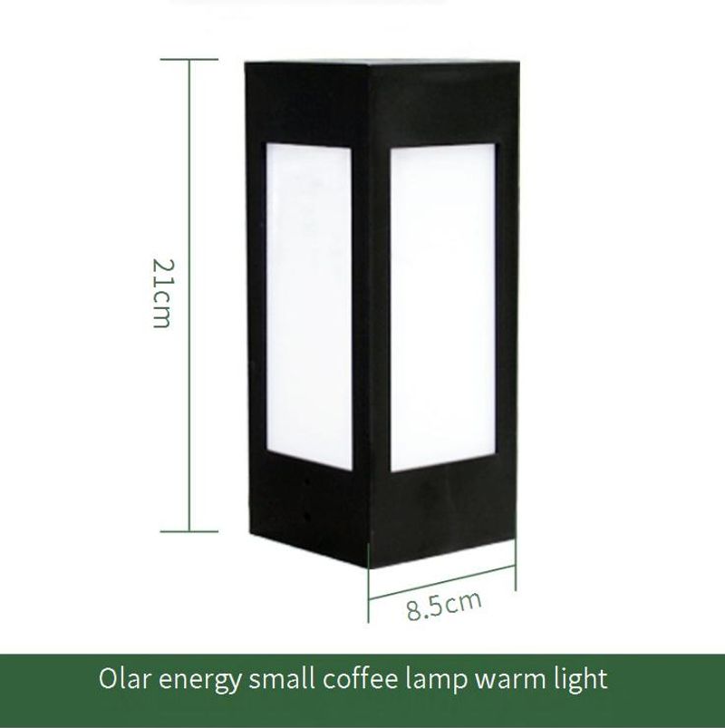 Solar LED Post Light, Waterproof European-Style Garden Lamp, Outdoor Pillar Light For Patio, Pathway, And Fence Durable Plastic Construction_voghion.com