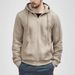 Herbst und Winter Herren neuer Kordelzug Hoodie Einfarbig Casual Fashion Langarm Kapuzenpullover_voghion.com