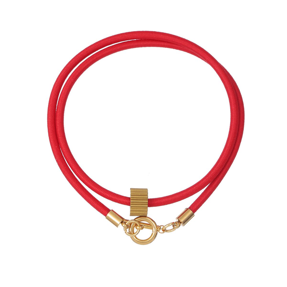 Gold Tungsten Carbide OT Buckle Double Layer Bracelet Window Broken Glass Escape Hand Rope Men And Women Jewelry_voghion.com