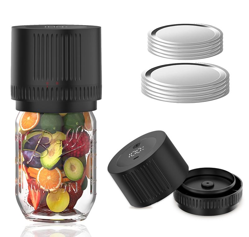 Food Covers Mason Jar Vacuum Sealer Wide Mouth And Regular Mouth Electric Vacuum Sealer Canned Food Canning Machine_voghion.com