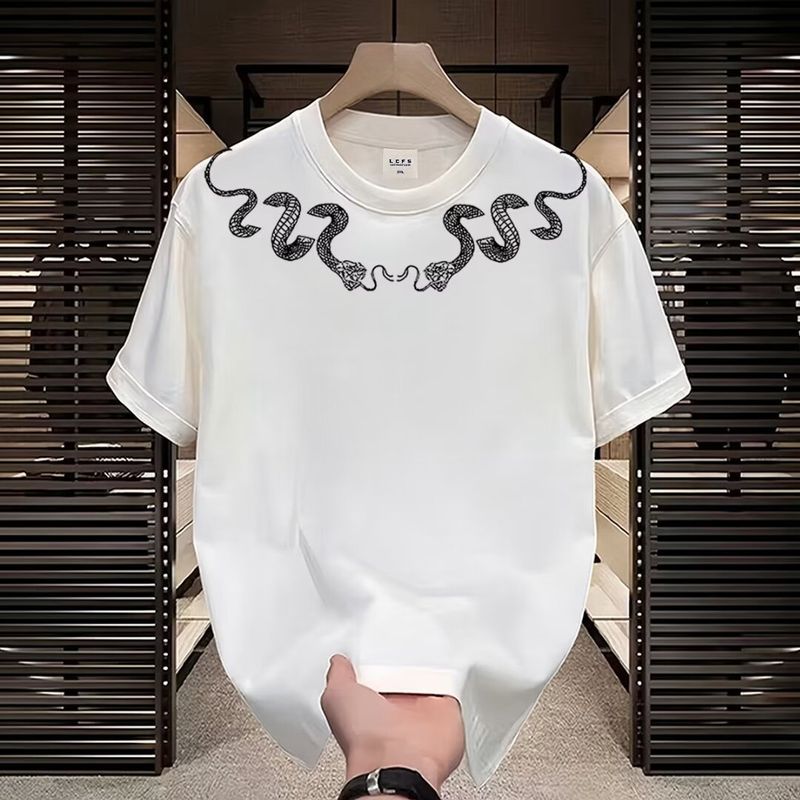 Abbigliamento maschile T-shirt a maniche corte T-shirt casual estive stampate eleganti_voghion.com