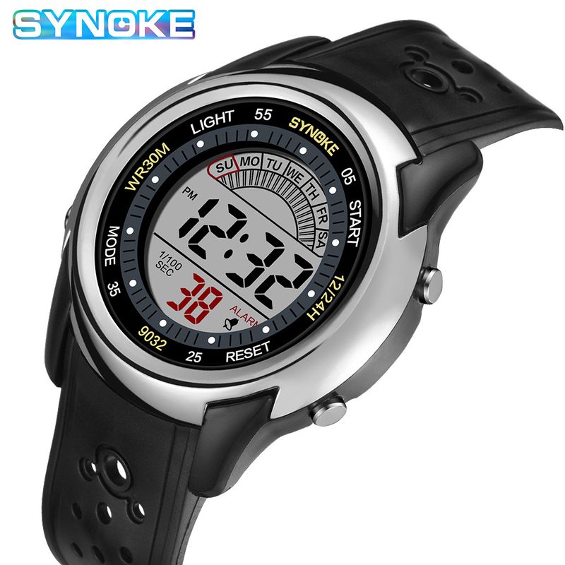 Stylish Minimalist Digital Watch With Lightweight Band, Multi-Function & Waterproof For Students - Unisex Design For Boys And Girls Digital Watches_voghion.com