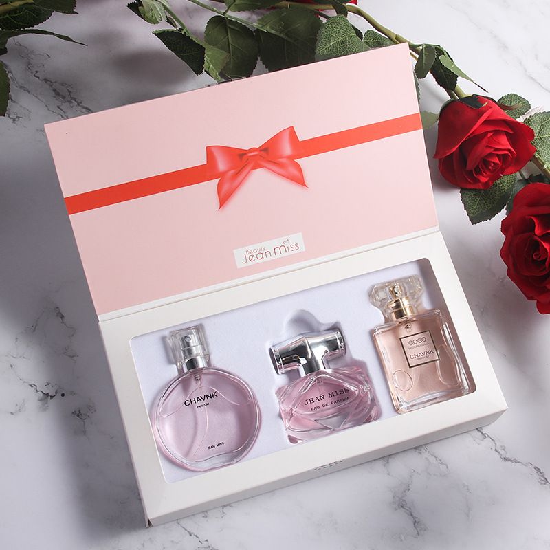 Love Eau De Parfum da donna - Set da 3 pezzi | Profumo femminile elegante, floreale e fresco | Fragranza di lunga durata, regalo per compleanno e anniversario_voghion.com