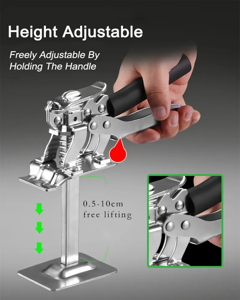 Strumento di sollevamento Braccio salva-lavoro Jack Pannello porta Sollevamento cartongesso Sollevatore pannello mobile Regolatore altezza piastrelle Strumenti elevatore Altezza re_voghion.com