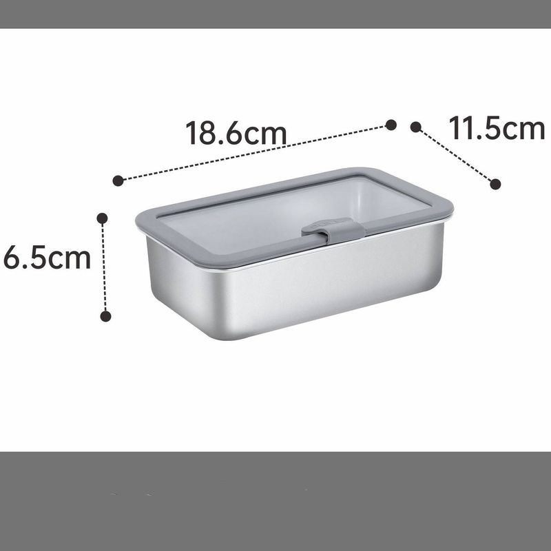 Lunchbox aus 304 Edelstahl, rechteckige Lunchbox, für die Mikrowelle, Lunchbox, Obstaufbewahrung, versiegelte Frischhaltebox für den Kühlschrank_voghion.com