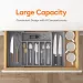 Wannilen Silverware Drawer Organizer, Expandable Utensil Tray for Kitchen, Cutlery Holder, Adjustable Plastic Storage for Spoons Forks Knives_voghion.com