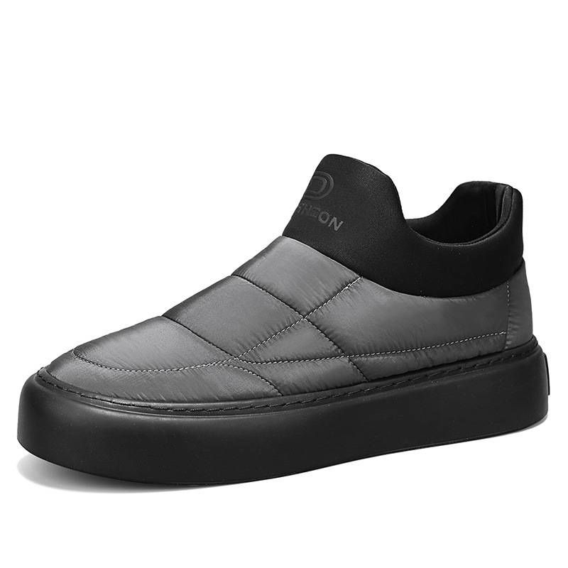 Herrenschuhe Herren Winter New Style Plus Samt Dicke Warme Wasserdichte Slip-On-Baumwollschuhe Dicke Sohle Freizeit Outdoor Arbeit Schneestiefel_voghion.com