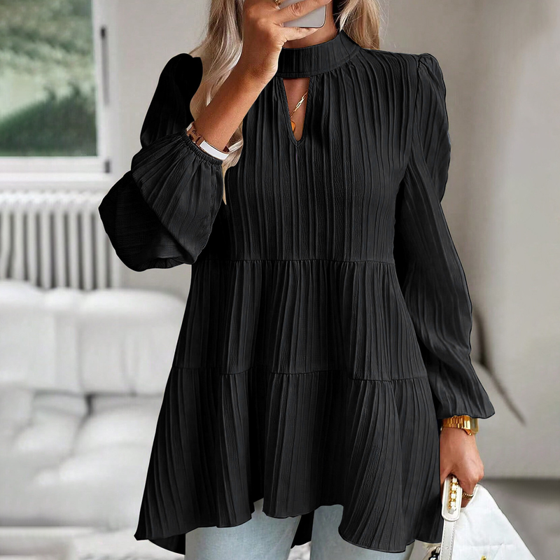  Camicia elegante a maniche lunghe autunnale da donna_voghion.com