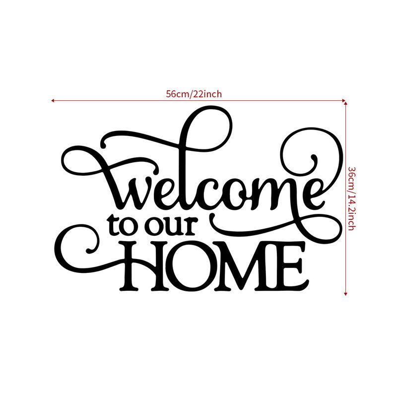 AF2974 Welcome to home, our first generation waterproof stickers_voghion.com