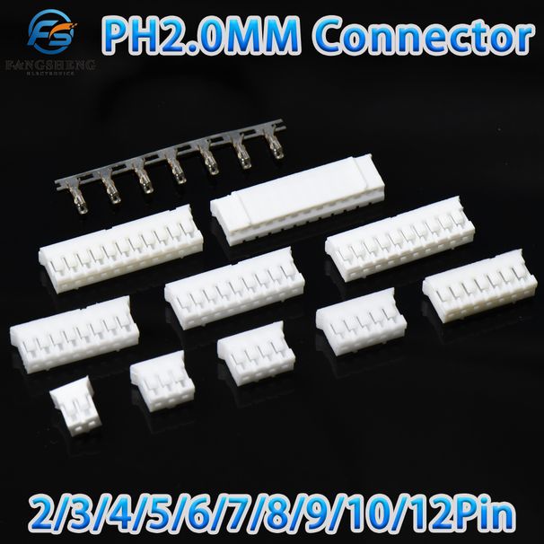 20/40 Sets JST PH 2.0 Female Material PH2.0 2mm Pitch Connectors Leads Headers PH-Y PH2.0MM Housing_voghion.com