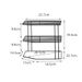 Scaffale portaoggetti da cucina a 3 ripiani, scaffale angolare portaoggetti a strati, porta stoviglie, porta piatti, portaoggetti angolare per bagno, portaoggetti per armadietto_voghion.com