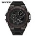 Men's Sport Watch With Dual Display, Alarm, Waterproof, LED Backlight, Stopwatch, And Day/Date Function - Stylish Round Dial For Active Lifestyles_voghion.com