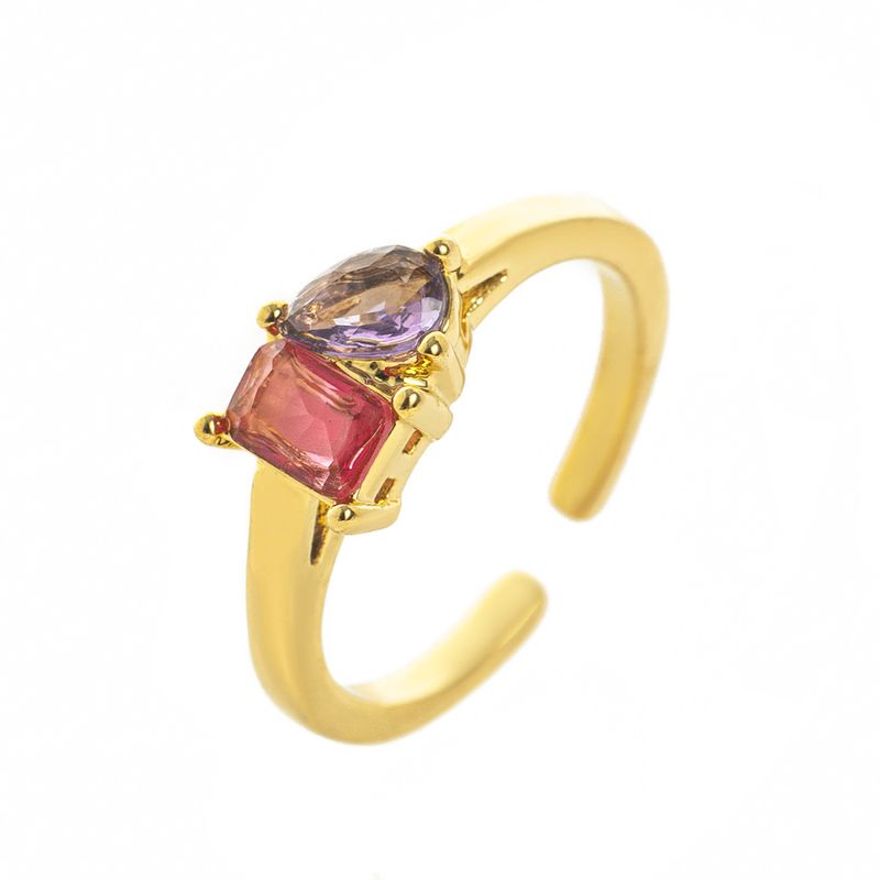 Damessieraden Titaniumstaal Multi-kleur Zirkoon December Geboortesteen Ring Effen Ring December Geboortesteen Kleurbehoud_voghion.com