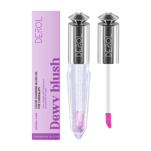 Smalto per labbra che cambia colore, senso della temperatura, cambia colore, luccicante, umido e ripara il trucco di bellezza per labbra Golss_voghion.com