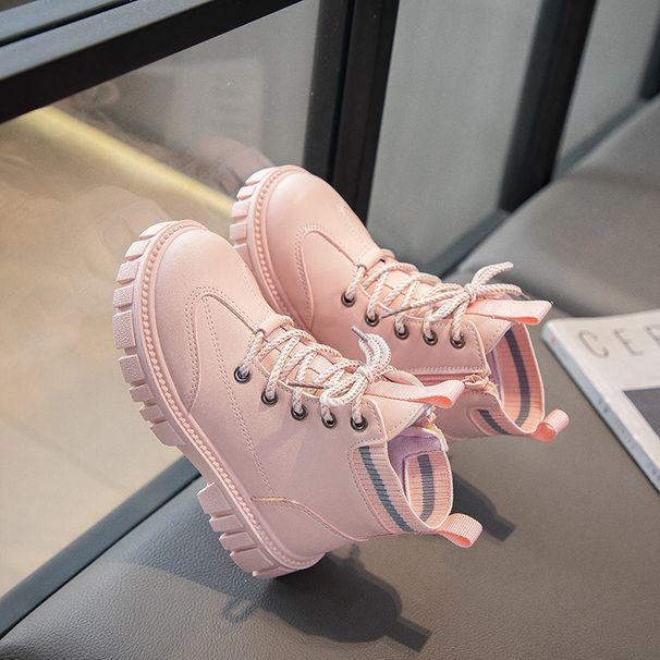 Schuhe Martin 2024 Frühling und Herbst Neue Stilvolle Single Girls' Britische Kurze Weiche Sohlen Rutschfeste Kinder Lederstiefel_voghion.com